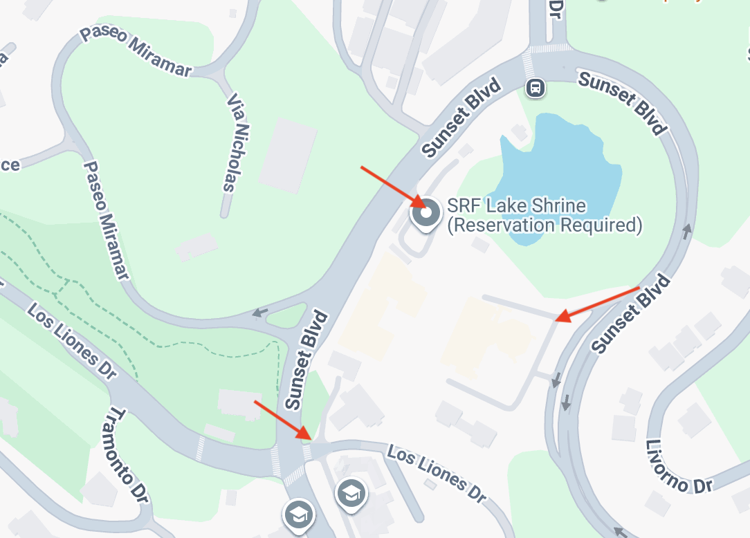 Temple Parking Map